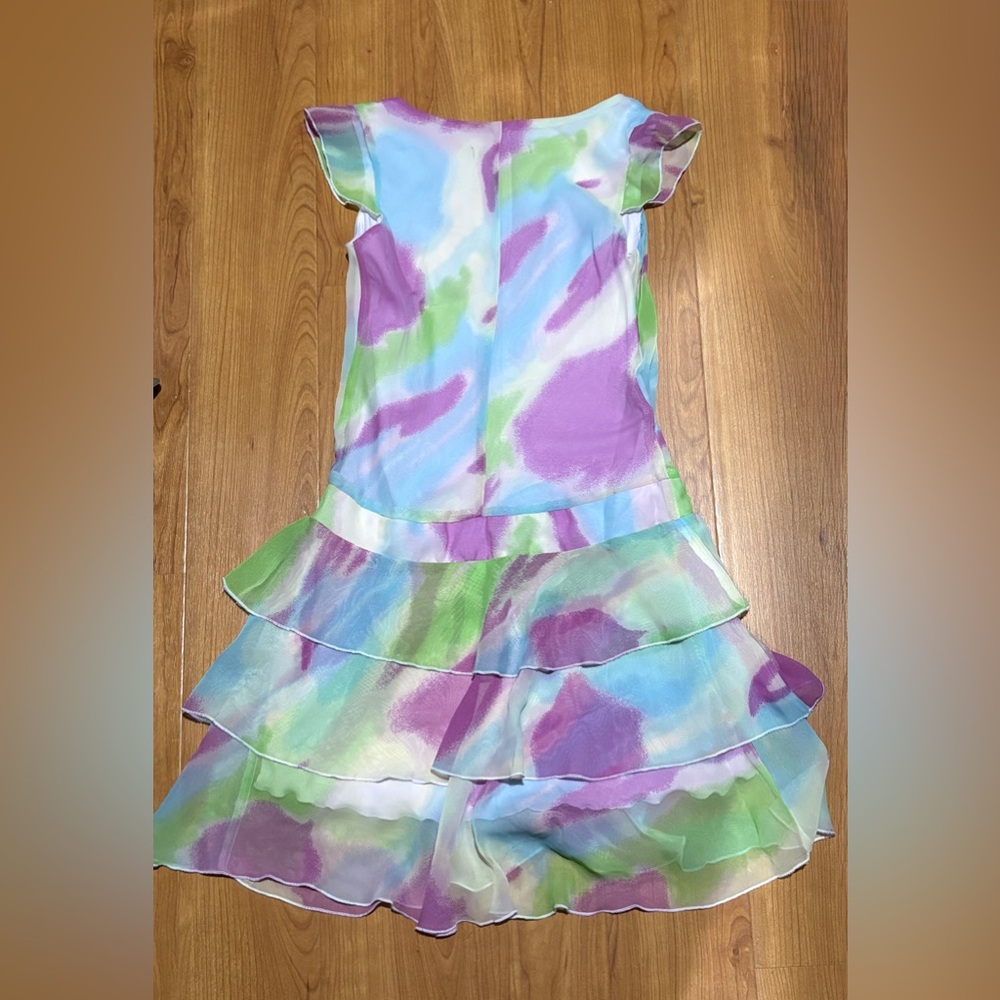 Hype Girls Multi-Color Layered Ruffle Dress - Picture 2 of 3